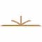 Ekena Millwork Richland Timber Gable Bracket, Western Red Cedar, 108"W x 27"H x 1 1/2"D x 3 1/2"F, 6/12 Pitch GBW108X27X0204RIC00SWR - alternate 1